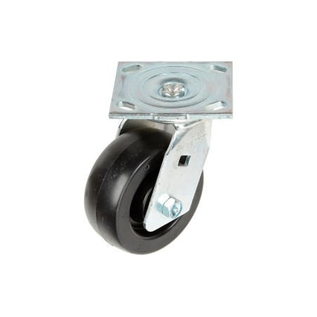 Casters Wheels & Industrial Handling Faultless Swivel Plate Caster 1461-5 5" Polyolefin Wheel 1461-5